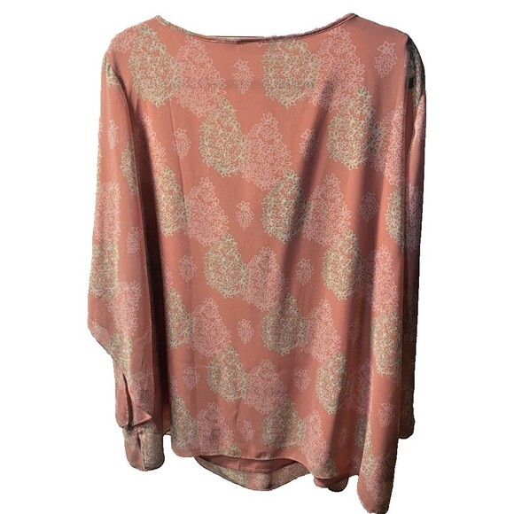 Belle by Kim Gravel Floral Medallion Printed Blouse Women’s 2X - Picture 2 of 4